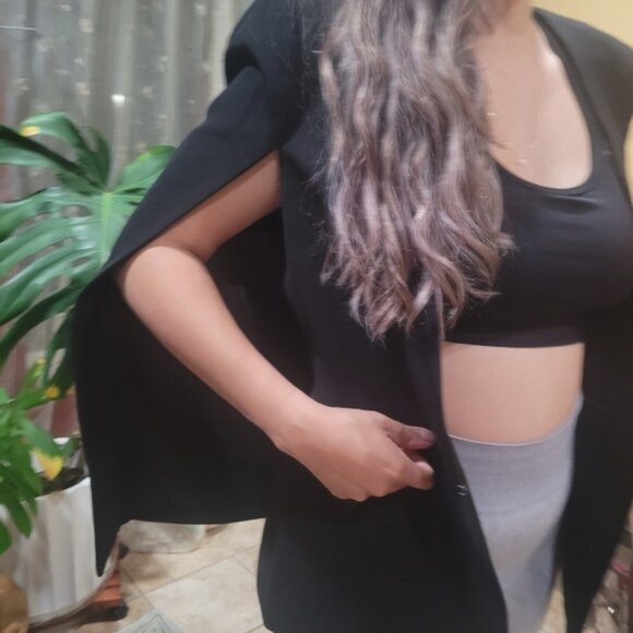 Bcbgmaxazria blazer cape jacket - Picture 6 of 9